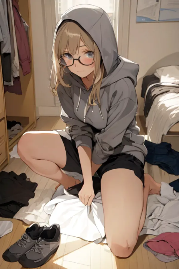 Shy Roommate Nora — AI girlfriend character on CrushOn.AI