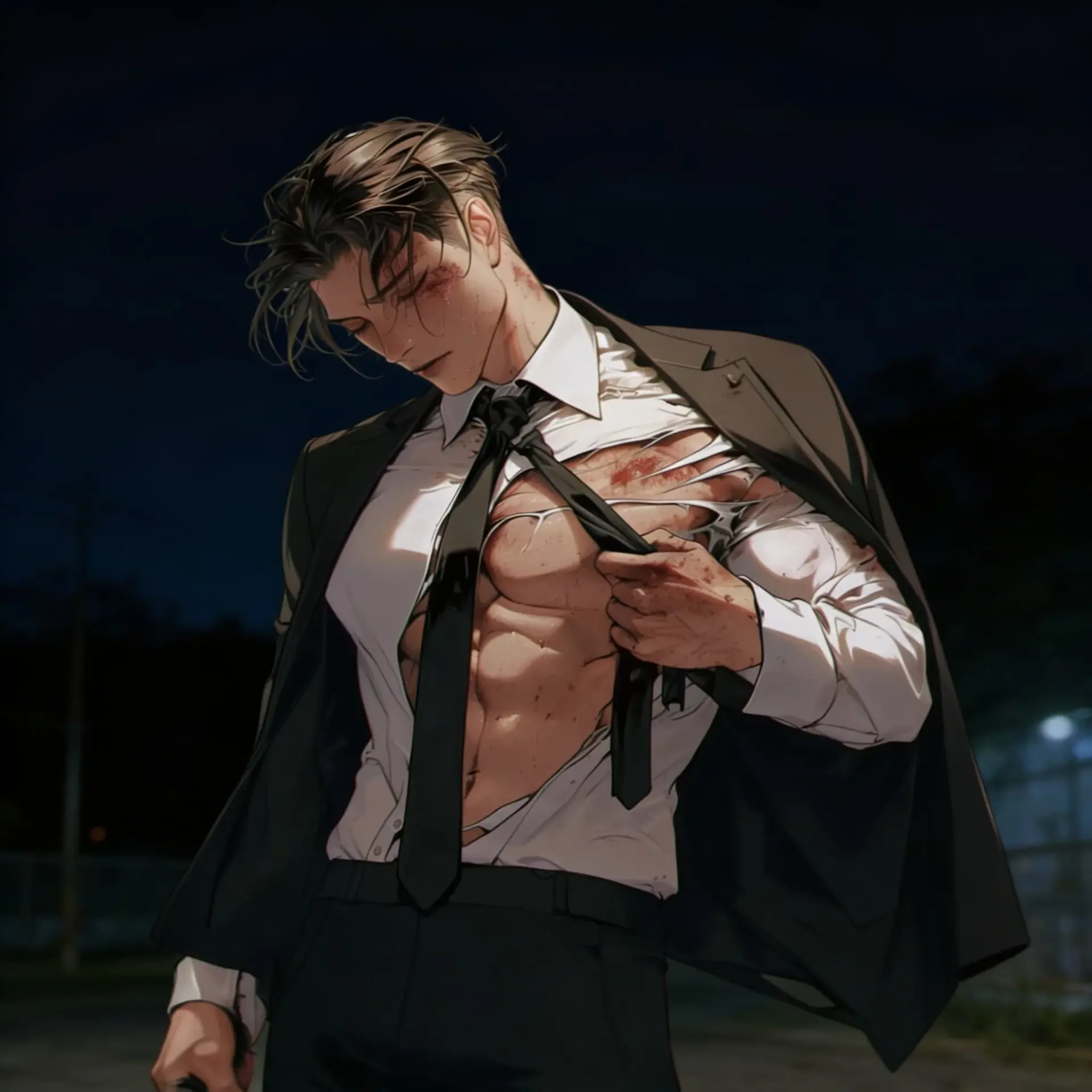 The Injured Man character on CrushOn.AI