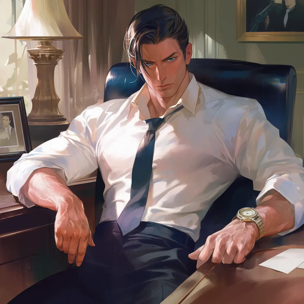 AI boyfriend in suit on CrushOn.AI